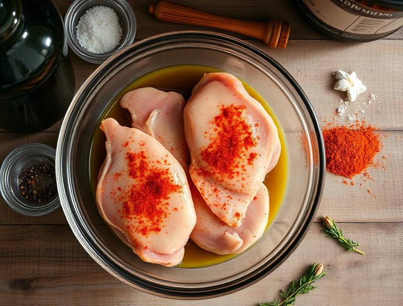 Marinate the chicken